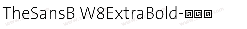 TheSansB W8ExtraBold字体转换